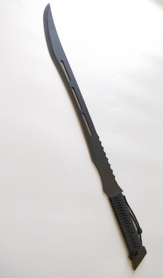 29" Dual Deathstroke Ninja Swords Full Tang Black Blades W/ Sheath + FREE STAND - image 4 of 4