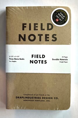 New Field Notes FN-38 Limited Edition Tenth Anniversary Edition (Sealed 3-Pack)