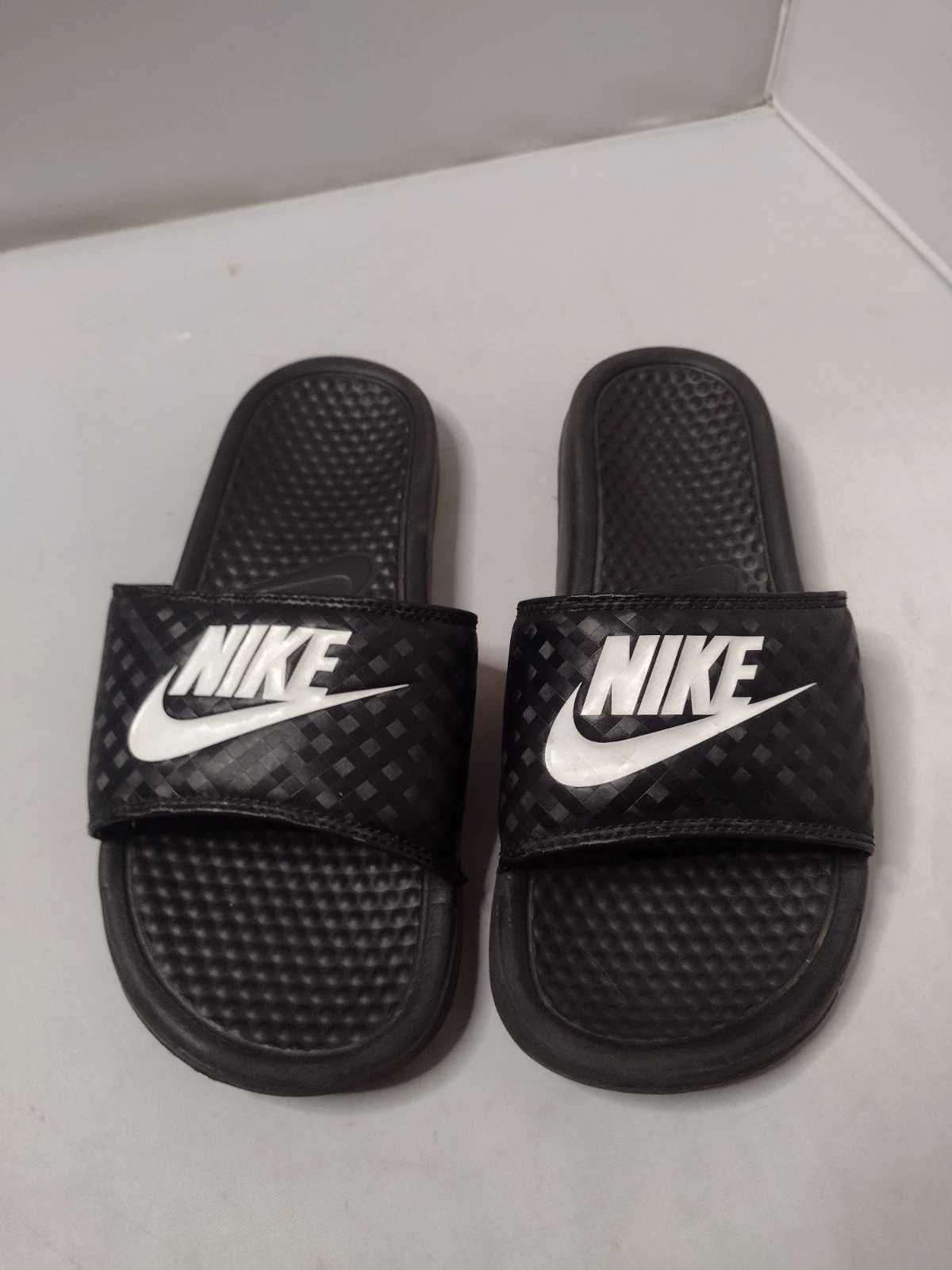 Sandali Nike Donna Benassi JDI Slides Slip On 8 Nero Logo Swoosh A14