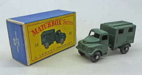 BUY NOW! Lesney Matchbox Toys MB68a Army Wireless Truck with D Type Box