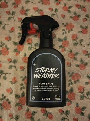 Lush STORMY WEATHER Body Spray Fragrance ~ 6.7 Fl. OZ Brand New! Fresh!