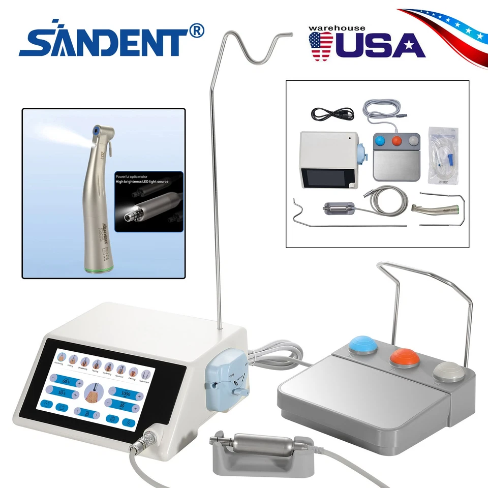 Зубной имплантат мотор хирургическая система светодиодный сенсорный экран + 20:1 хирургический контрас угол - Изображение 2 из 4
