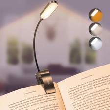 Gritin 16 LED Rechargeable Book Light for Reading in Bed One Size,  Black