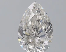Certificate AGI 2.49 CT Pear Cut Natural Mined Diamond Loose F color SI1 clarity