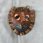 Hand Painted African Style Wooden Mask — photo 1