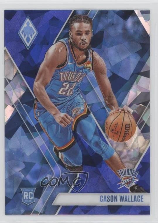 2023-24 Panini Phoenix Rookies Blue Ice Cason Wallace #291 uu6