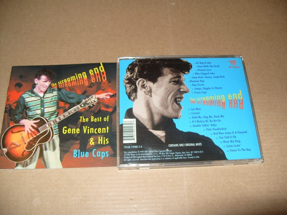 Gene Vincent - Screaming End (The Best of , 1997) CD NEAR MINT/INLAYS EX+. (M3) - Image 3 of 4