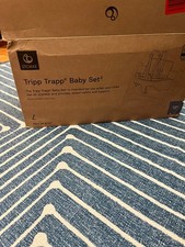 Stokke Tripp Trapp Baby Set high chair attachment andHarness -storm grey. NEW 