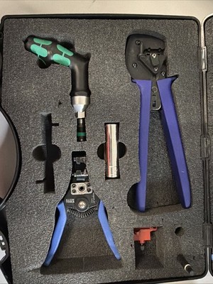 Staubli Multi-Contact UN1138 MC4 Crimper PV-WZ4/AWG-SET PV-CZM-32.6020 Klein