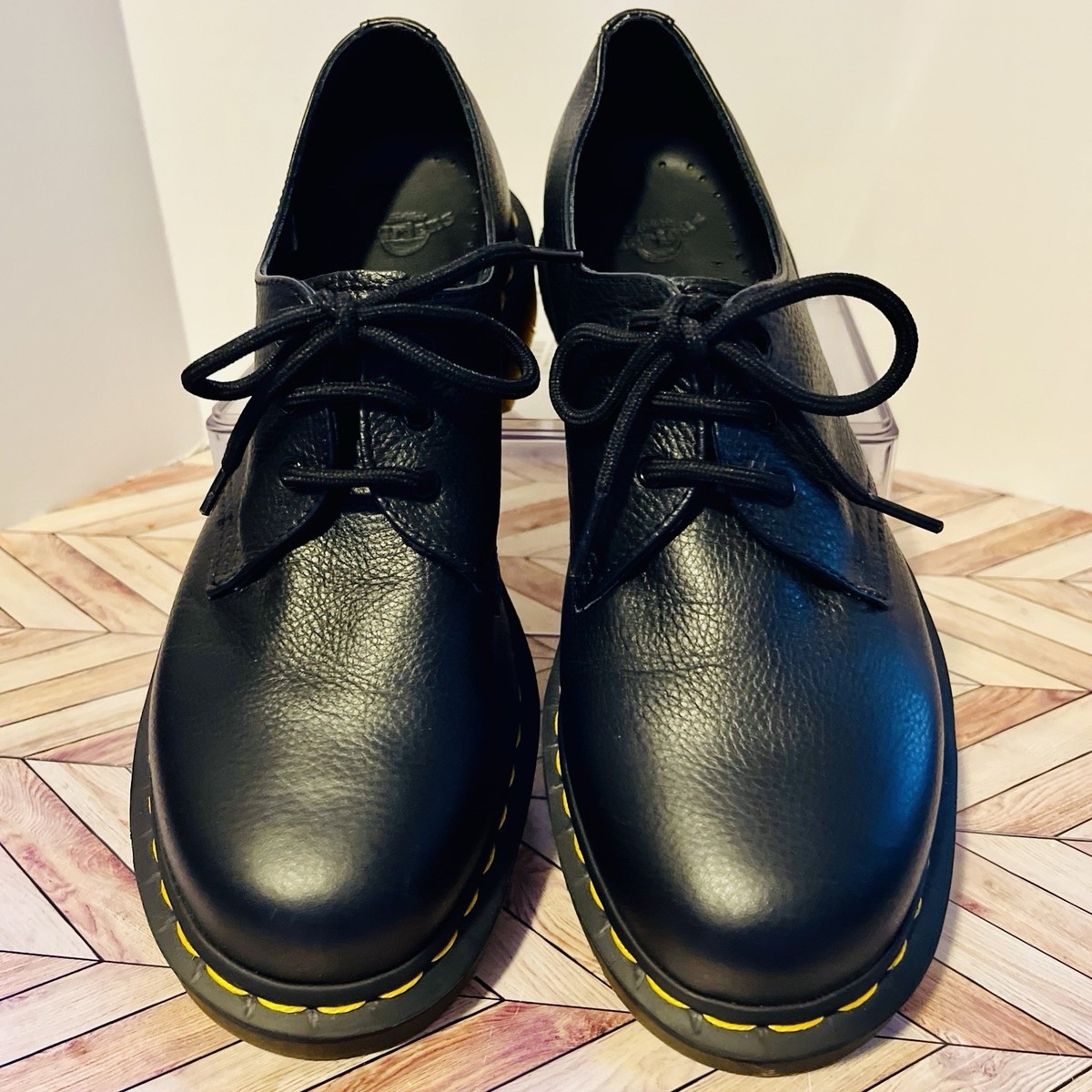 Dr Martens 1461 Virginia Leather Oxford M 8 W 9 Shoes 3 Eye Yellow