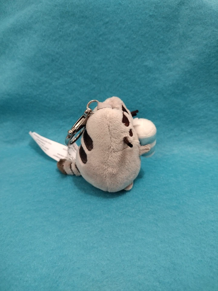 GUND Pusheen Lazy Summer With Drink Mini Plush Series 10 Keychain 2019  - Image 3 of 4
