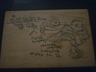 Lenny Bruce Sketch Signed And Autographed With Inscription To Friend On A Napkin — photo 3