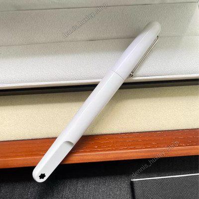 Montblanc White Rollerball Pen Luxury Minimal Executive Office Writing Gift