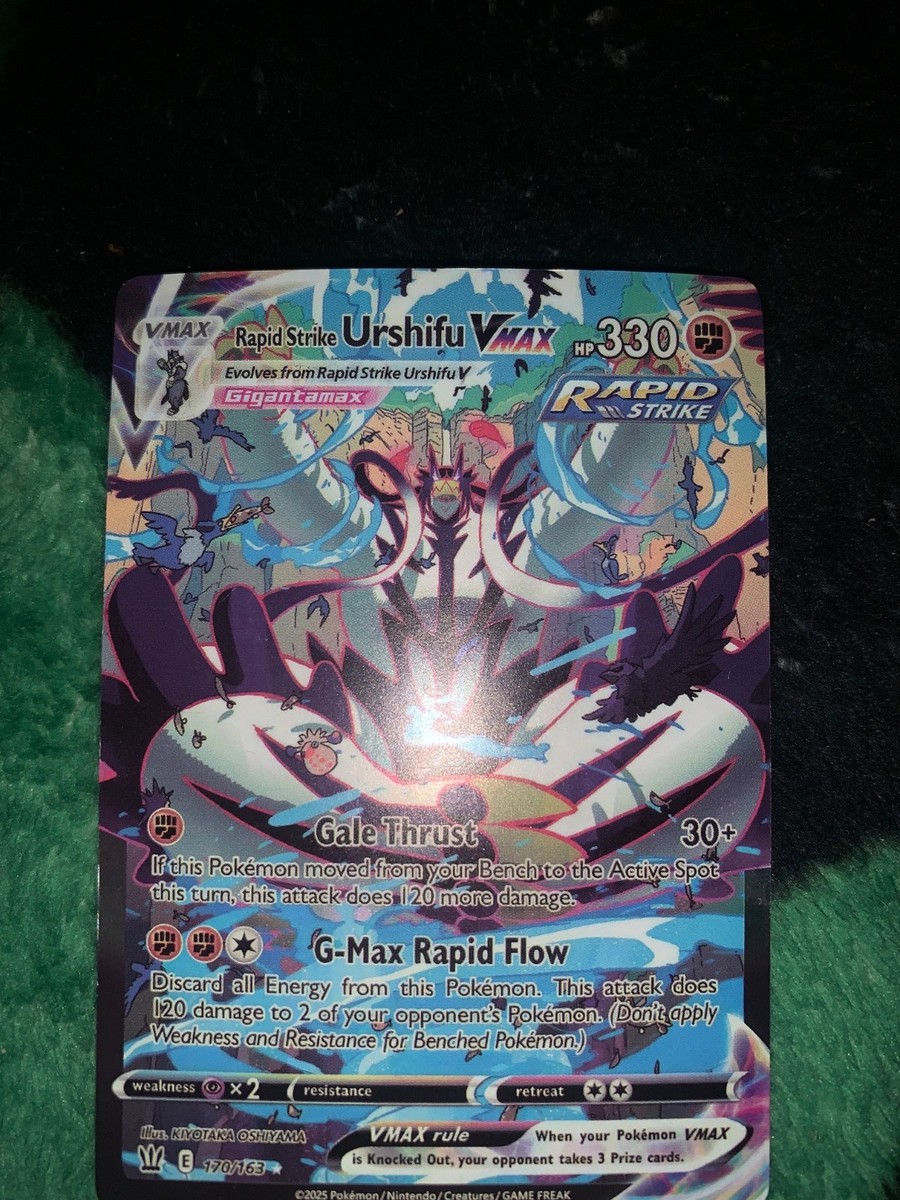 Rapid Strike Urshifu VMAX (Alternate Art Secret) 170/163 Swsh05: Battle... Rapid Strike Urshifu VMAX (Alternate Art Secret) 170/163 Swsh05: Battle...