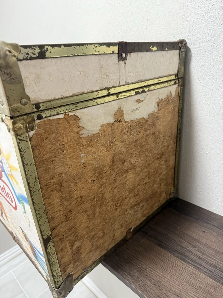 RARE 1980s Vintage Nintendo Super Mario 3 Zelda Wood Box Toy Chest Storage Read - Image 2 of 4