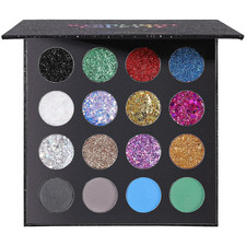 Glitter Eyeshadow Makeup Palette - 12 Face Body Chunky Fine Pressed Glitter