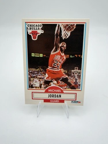 Fleer 1990-91 Michael Jordan #26 Chicago Bulls NBA Basketball Card Base Set