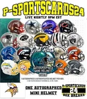 MINNESOTA VIKINGS 2026 GOLD RUSH SIGNED NFL FOOTBALL MINI HELMET LIVE FRIDAY