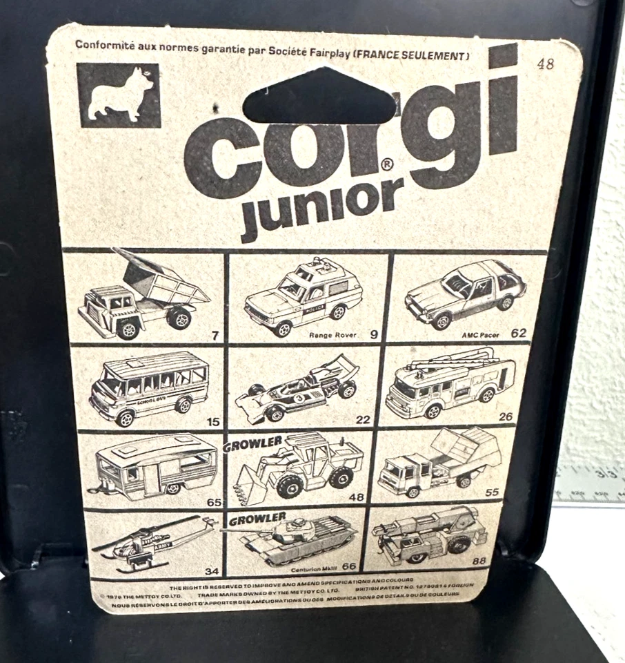 1976 CORGI JUNIOR VINTAGE STARSKY & HUTCH FORD TORINO ON CARD GREAT CONDITION! - Image 3 of 4
