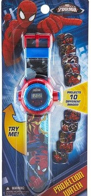 Marvel Ultimate Spider-Man Projection Watch! Projects 10 Different Images! Rare!
