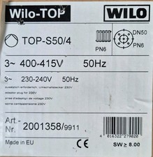 Wilo Top S 50/4 2001358 / 9911 240mm 3~400V U...