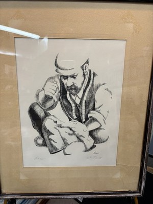 Origin vintage limited-edition lithograph signed Charles Robert Patterson 31/200