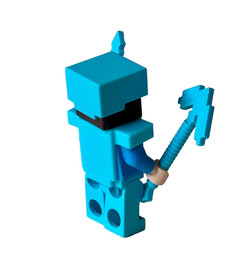 Lego Minifigure Steve With Diamond Armor & Weapons Minecraft 21117 / 21124