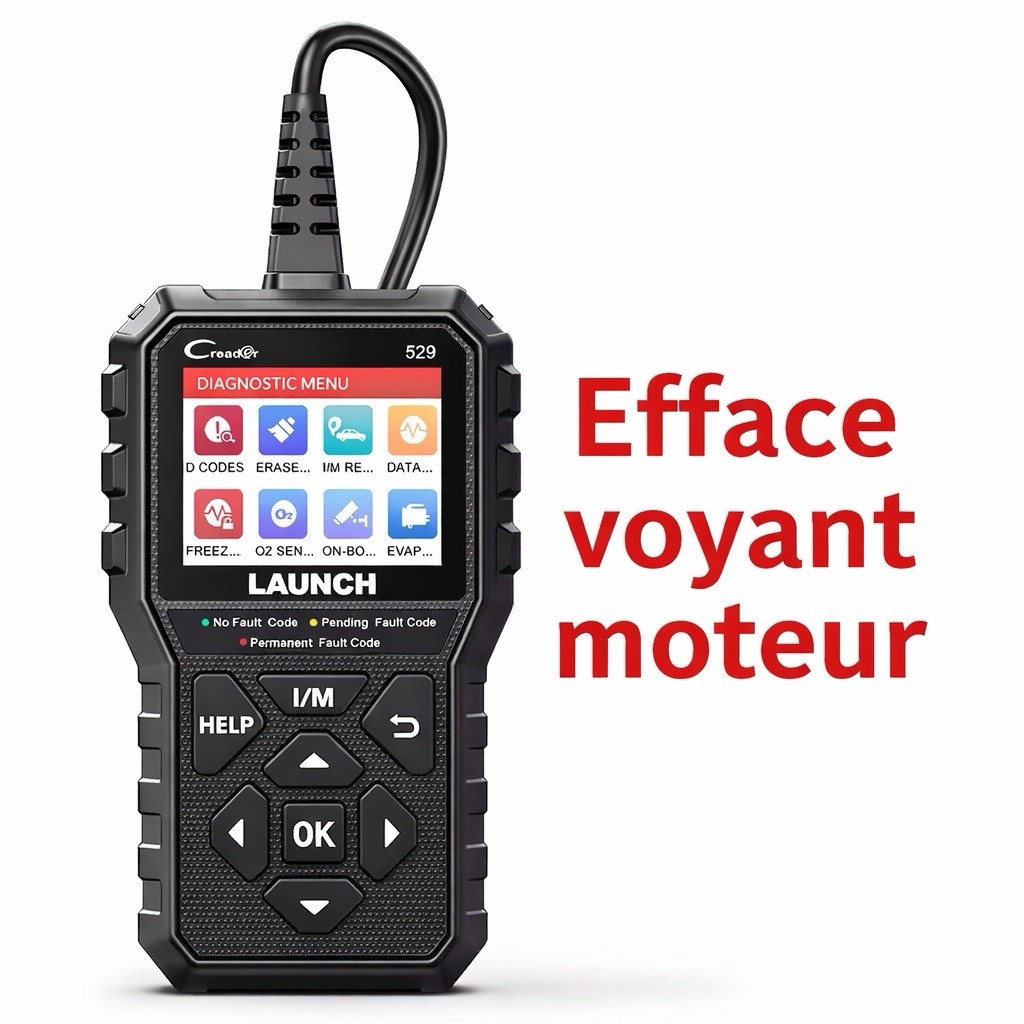 Valise diagnostic OBD2 scanner code défaut voiture pour effacer voyant moteur essence diesel