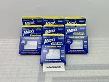 Mack's Pillow Soft Silicone Earplug Noise Reduction Snore Proof 6 Pair Pack of 7