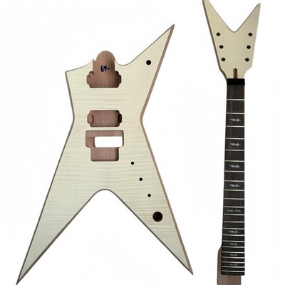 DIY Electric Guitar Kit Dimebag Stealth Style Mahogany Body