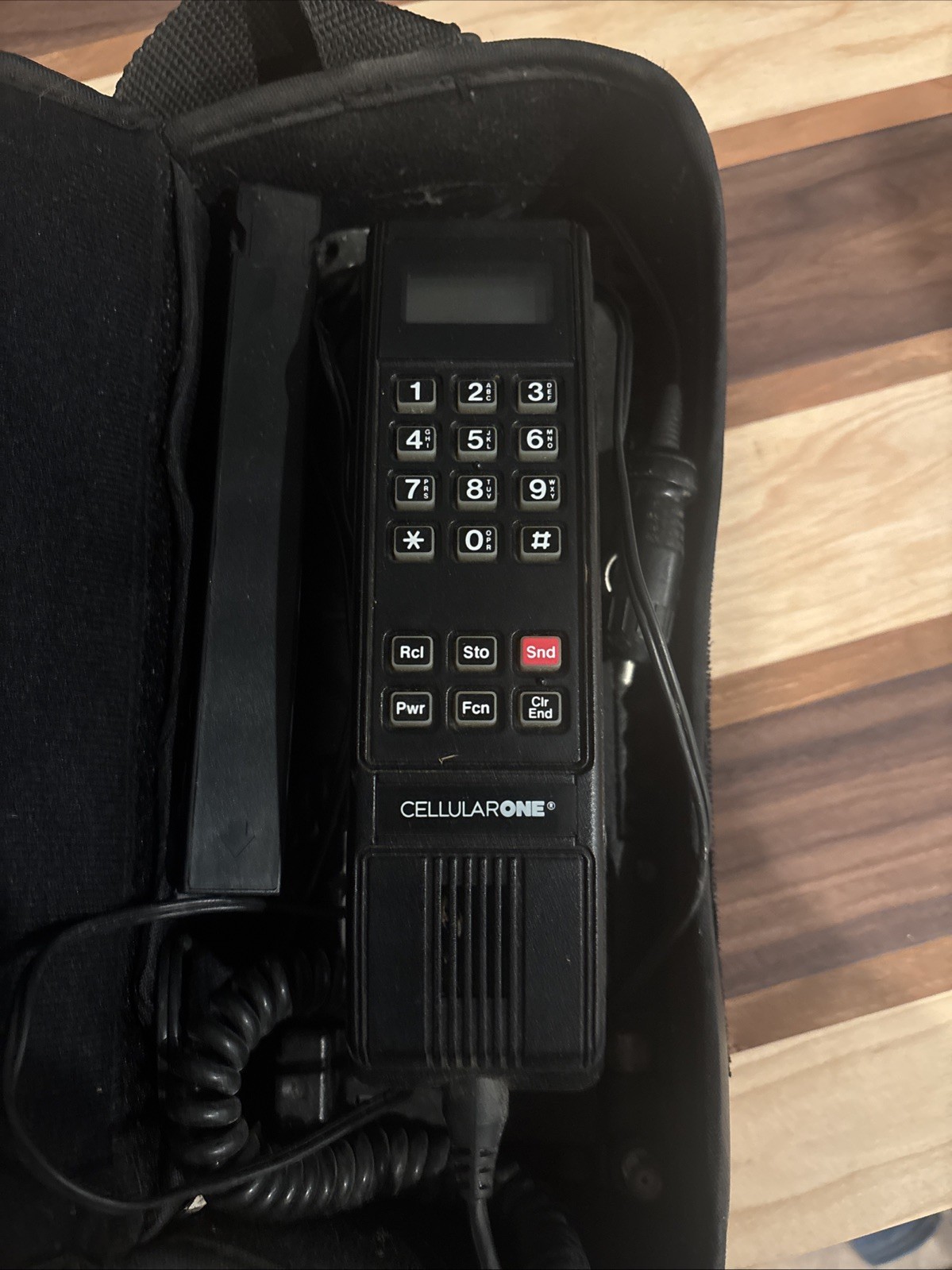 Vintage Motorola Car Phone Mobile Cellular 2000  In Case / Bag 