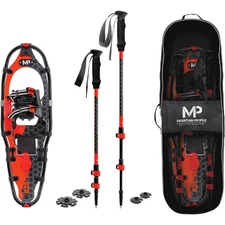 YUKON CHARLIE 80-9071K 8X25 SNOWSHOE KIT MOUNTAIN PRO II SERIES WITH POLES NEW