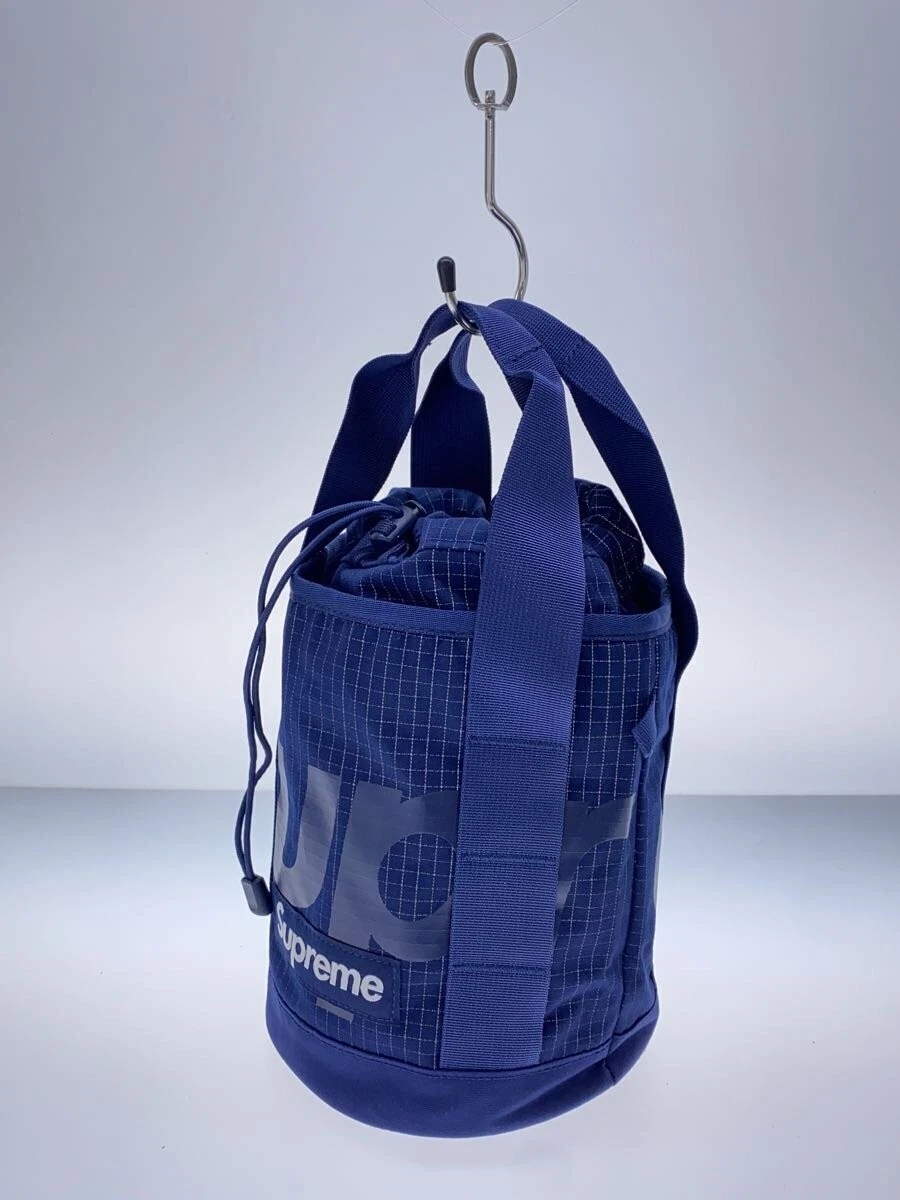 Supreme 24Ss/Cinch Bag/Cinch Bag/2Way/Sac à bandoulière/Nylon/Marine/Chèque//