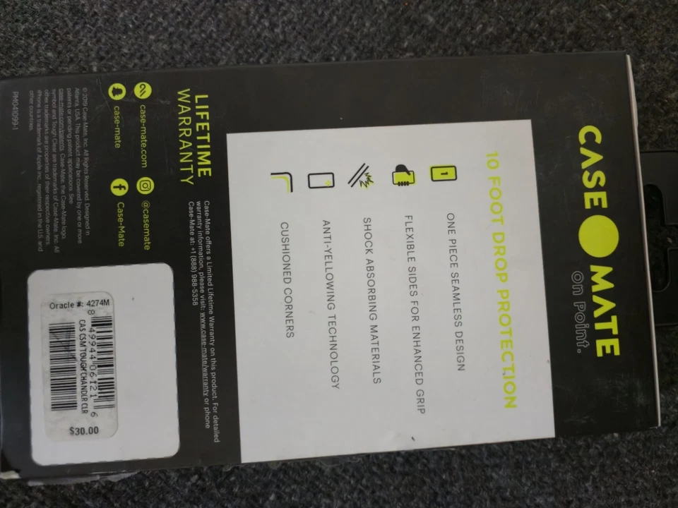 Case Mate 2019 nuevo iPhone 5,8” fundas 10' protección contra caídas Foto 2 de 4