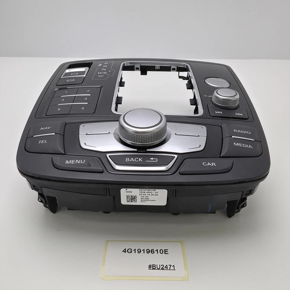 Interruptor de unidad de control MMI Audi A6 2012-2018 4G19610E Foto 3 de 4