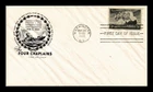 DR JIM STAMPS US FOUR CHAPLAINS FDC SCOTT 956 HOUSE OF FARNAM CACHET COVER