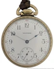 Waltham 16s Large Mens Traveler Grade Running Antique Openface Pocket Watch 1912