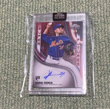 2023 Topps Chrome Black Kodai Senga New York Mets Auto /5 #SFA-KS