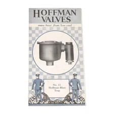 Hoffman Valves No 12 Blast Trap Bethlehem PA Foldout Pamphlet 1930's