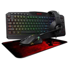 Redragon S101-3 Wired RGB Backlit Gaming Keyboard and Mouse Combo, Programmab...