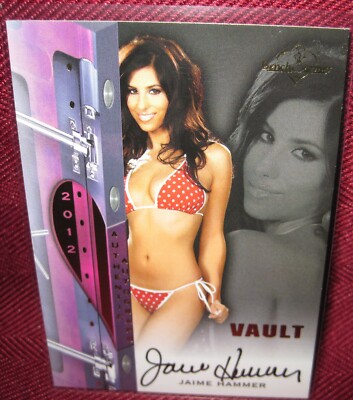 2012 BENCHWARMER VAULT AUTOGRAPH JAIME HAMMER GOLD FOIL