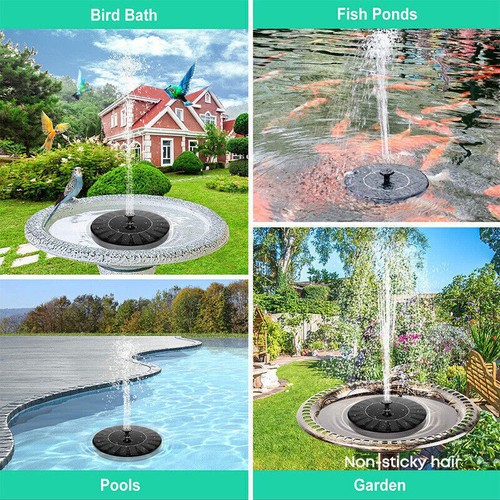 Solarpumpe Solar Springbrunnen Fontäne Gartenbrunnen Teichpumpe Wasserspiel 2024 - Bild 5 von 15