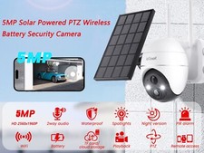 ieGeek Wireless Outdoor Security Camera 5MP WiFi Battery Powered PTZ CCTV System