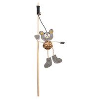 Duvo+ Katzenangel Canvas BäR Braun/Grau 40Cm Spielzeug Mit Katzenminze