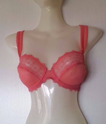 Soutien-gorge Plongeant Simone Perèle MUSE - Taille 85C (FR) / 70C (EU) / 32C (UK) - Couleur Corail - Neuf Avec étiquettes