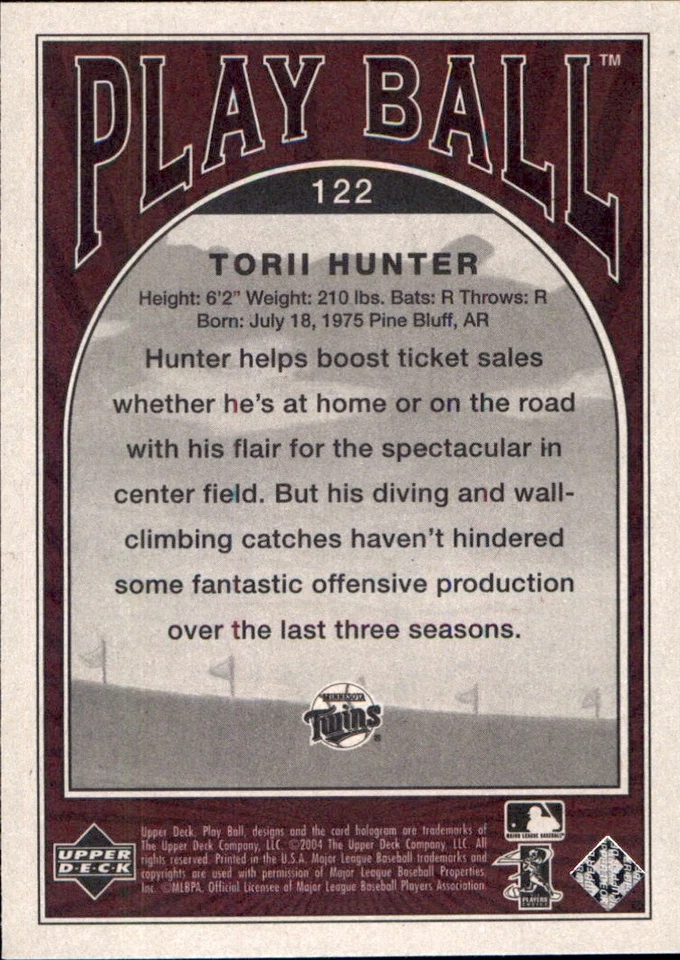 2004 Upper Deck PLAY BALL ⚾ YOU PICK YOUR FAVS 🧢 MLB BASEBALL CARDS - Image 4 of 4