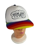 DEEP EDDY VODKA RAINBOW TRUCKER SNAPBACK MESH CAP HAT AUSTIN’S ORIGINAL