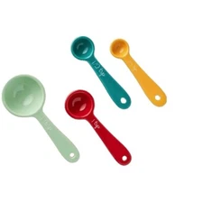 Pioneer Woman ~ Set of Four (4) Stoneware Measuring Spoons ~ PRAIRIE SIGNATURE