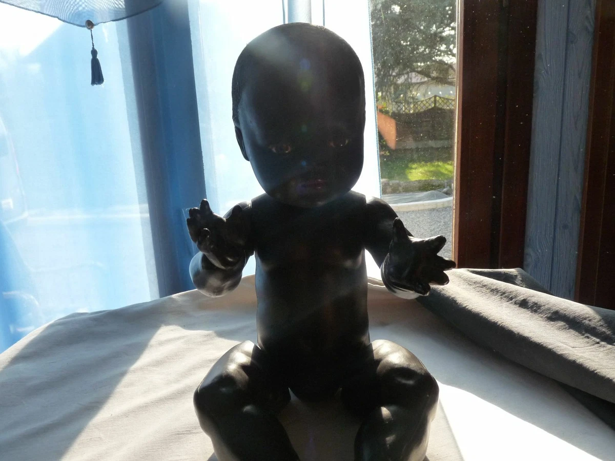 POUPEE BEAU BÉBÉ noir Paola Reina réaliste tout en vinyl, EUR 34,90