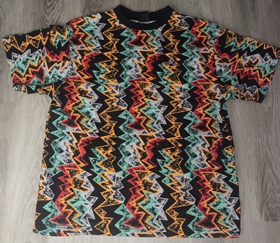 90s Nike Jordan 7 幾何学Tシャツ Air Jordan 7 6 Retro M Hare T-Shirt Medium Multicolor 90s Nike